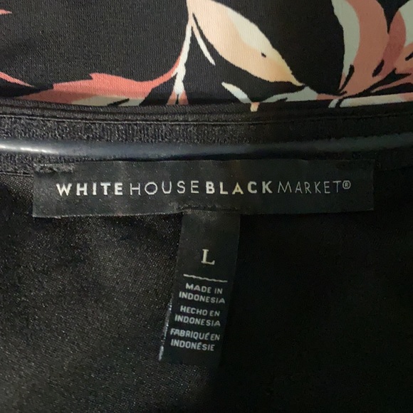 WHBM, one shoulder floral blouse. - Picture 4 of 4